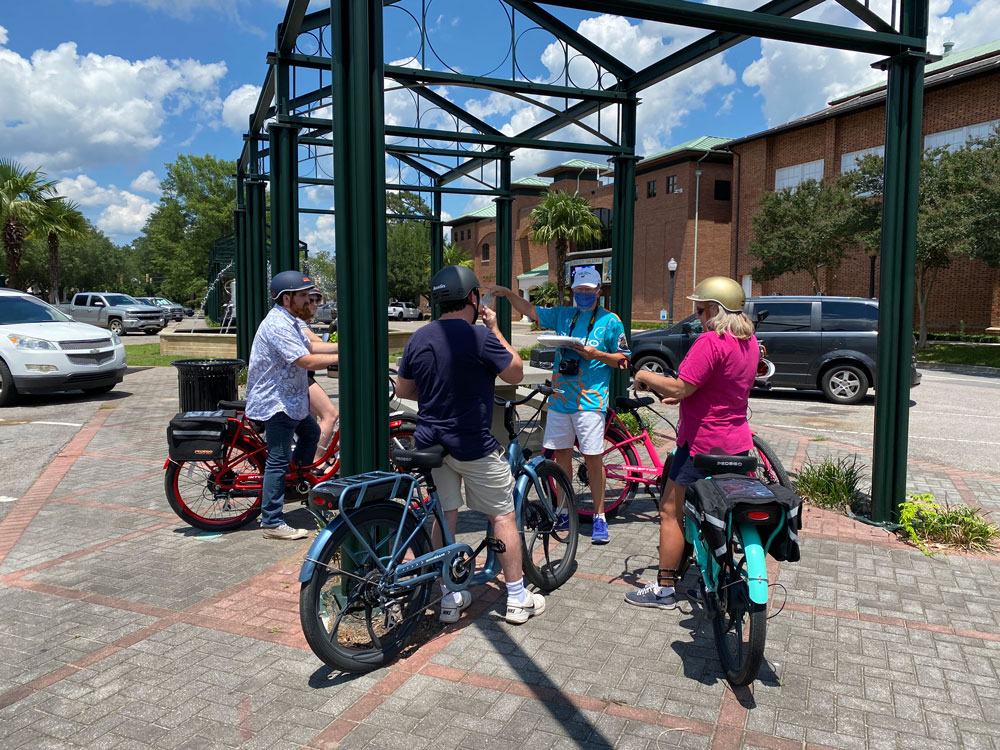 Pedego Aiken start of tour.