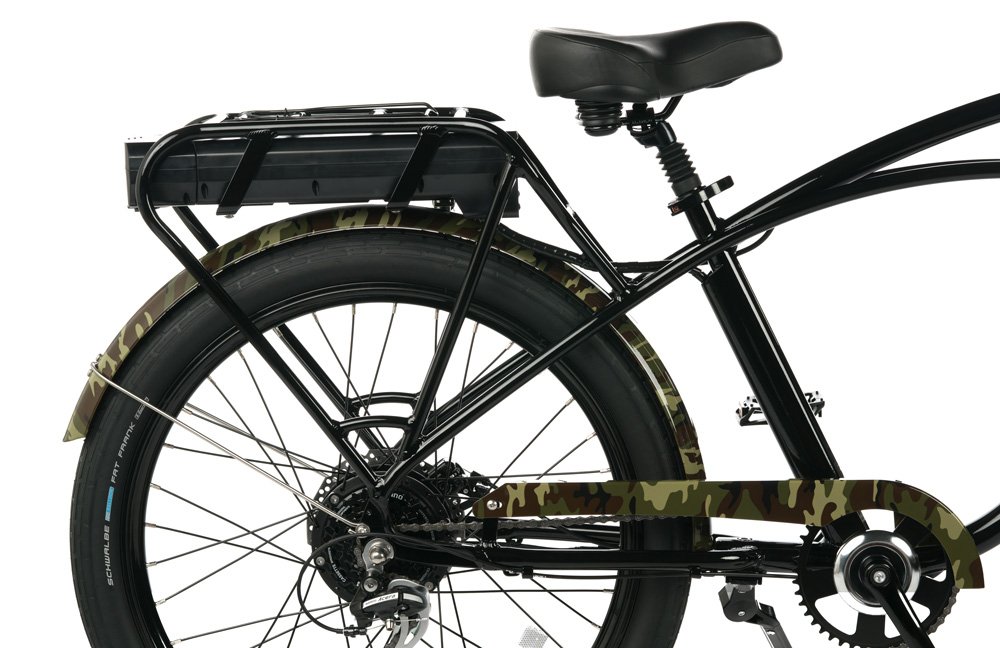 Pedego camo designer package for Interceptor and Boomerang.