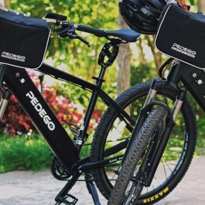 Two Pedego Ridge Riders with nature on background