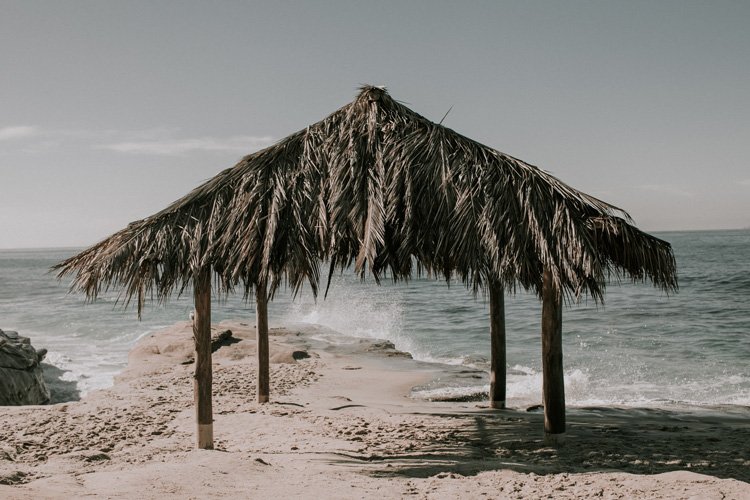 Surf shack at Windansea beach.