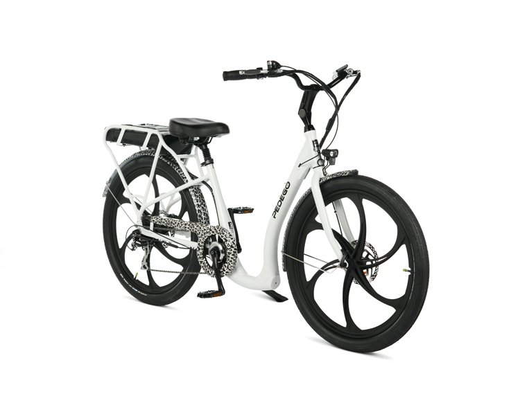 Pedego leopard designer package for Interceptor and Boomerang.