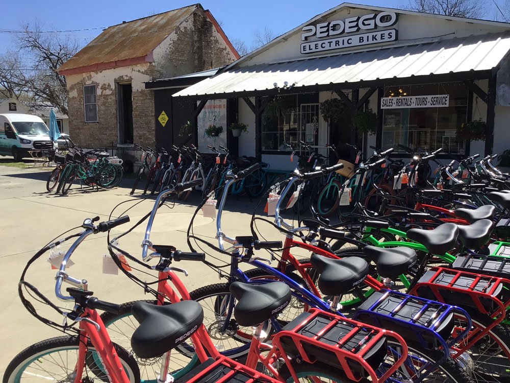 Pedego New Braunfels storefront.