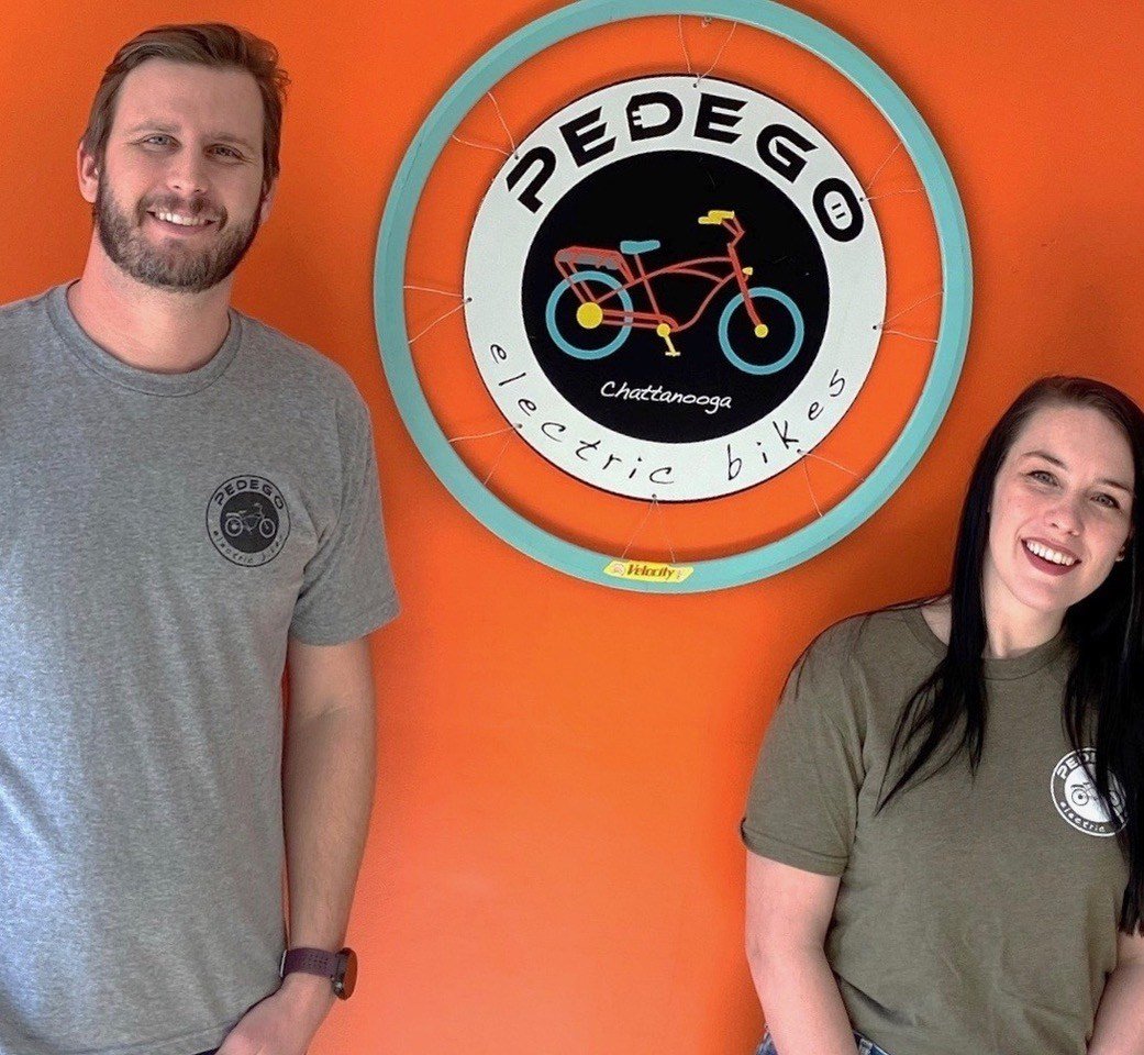 Adam and Kamrie McAnulty owners of Pedego Chattanooga