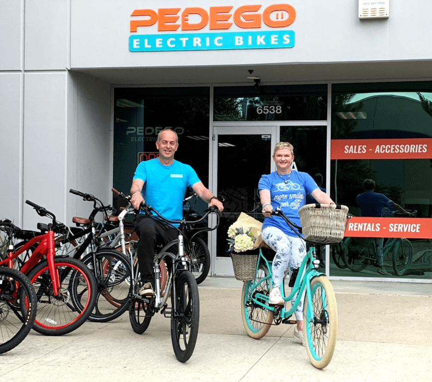 Jim & Loretta Buck, owners of Pedego Livermore