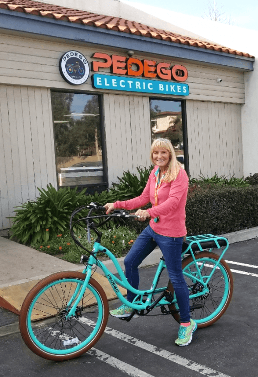 Pedego Upland owner Susie Fraize