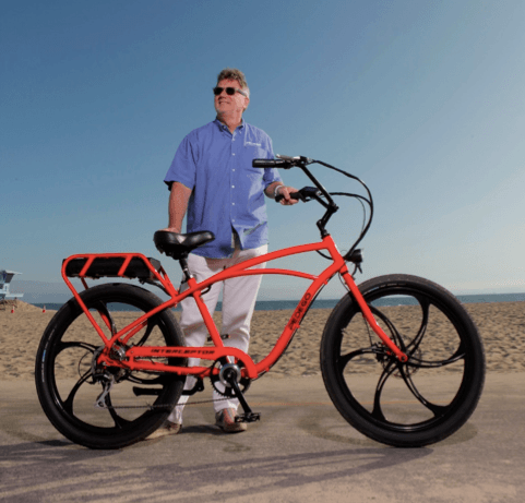 Don DiCostanzo with a Pedego Classic Interceptor